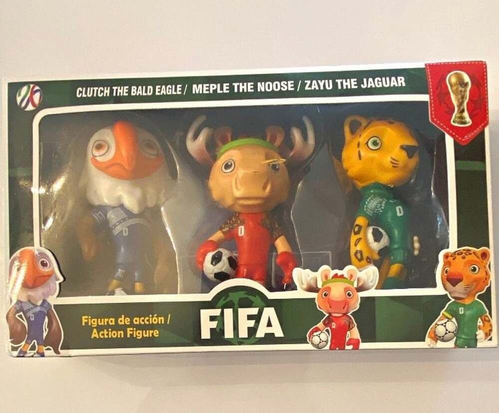 FIFA World Cup 2026 Action Figure Clutch, Meple, and Zayu